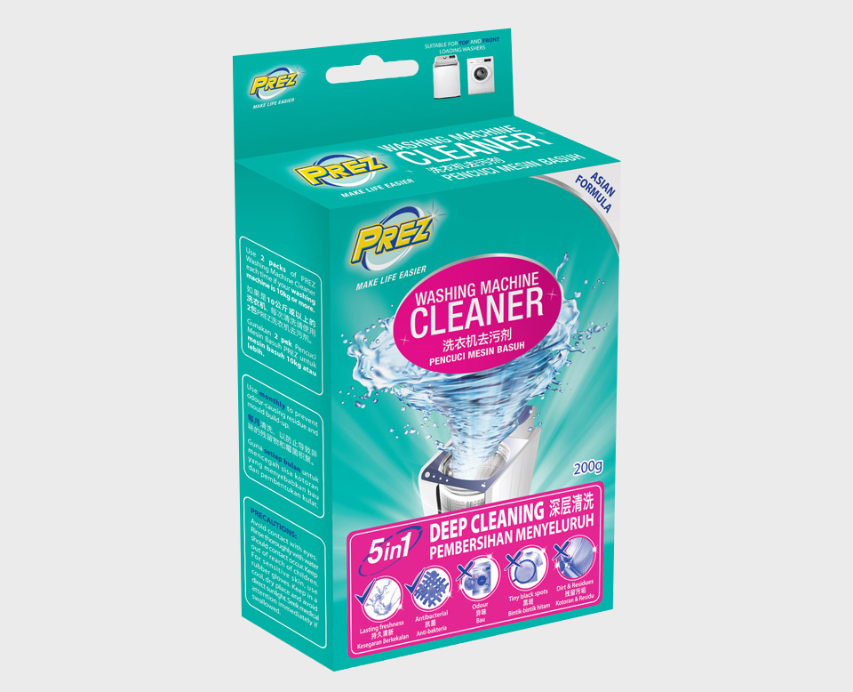 prez household washing-machine cleaner new pack